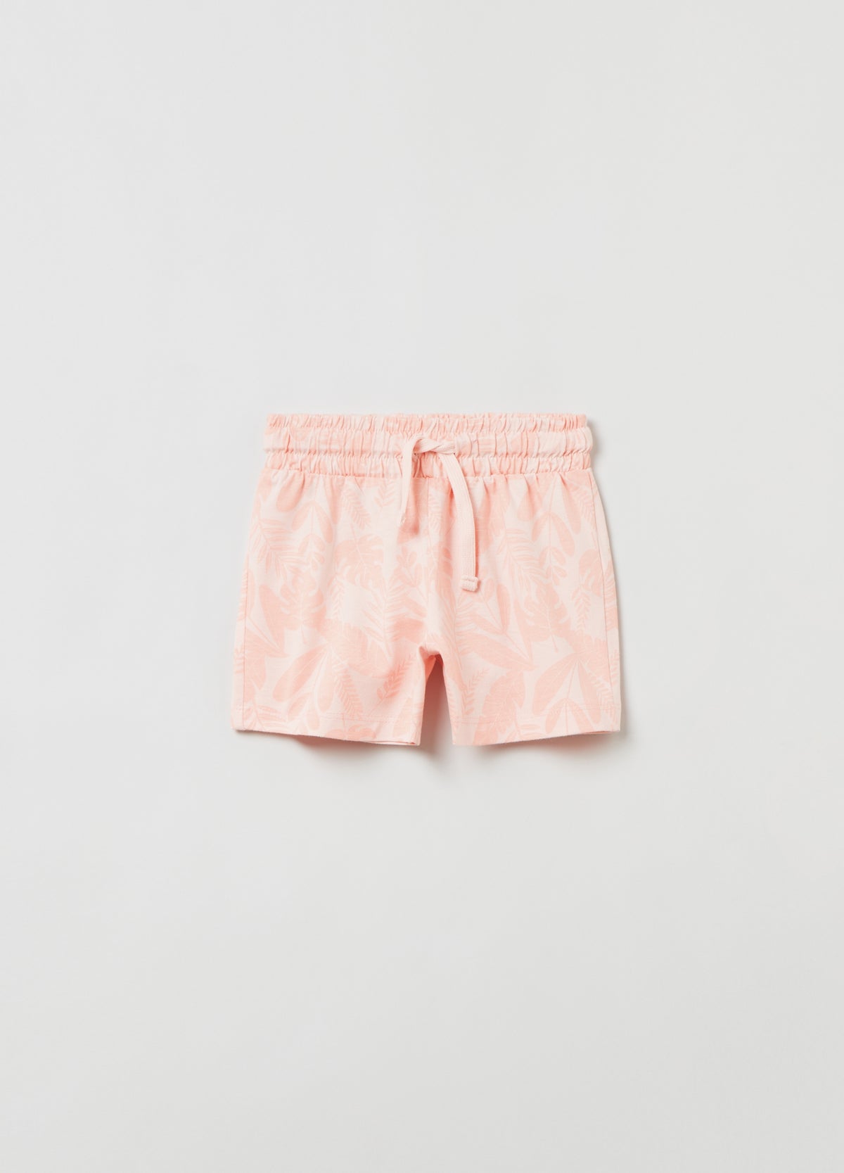 Ovs Shorts With All-Over Tropical Leaves Print