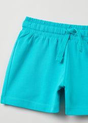 Ovs Cotton Shorts With Drawstring