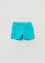 Ovs Cotton Shorts With Drawstring