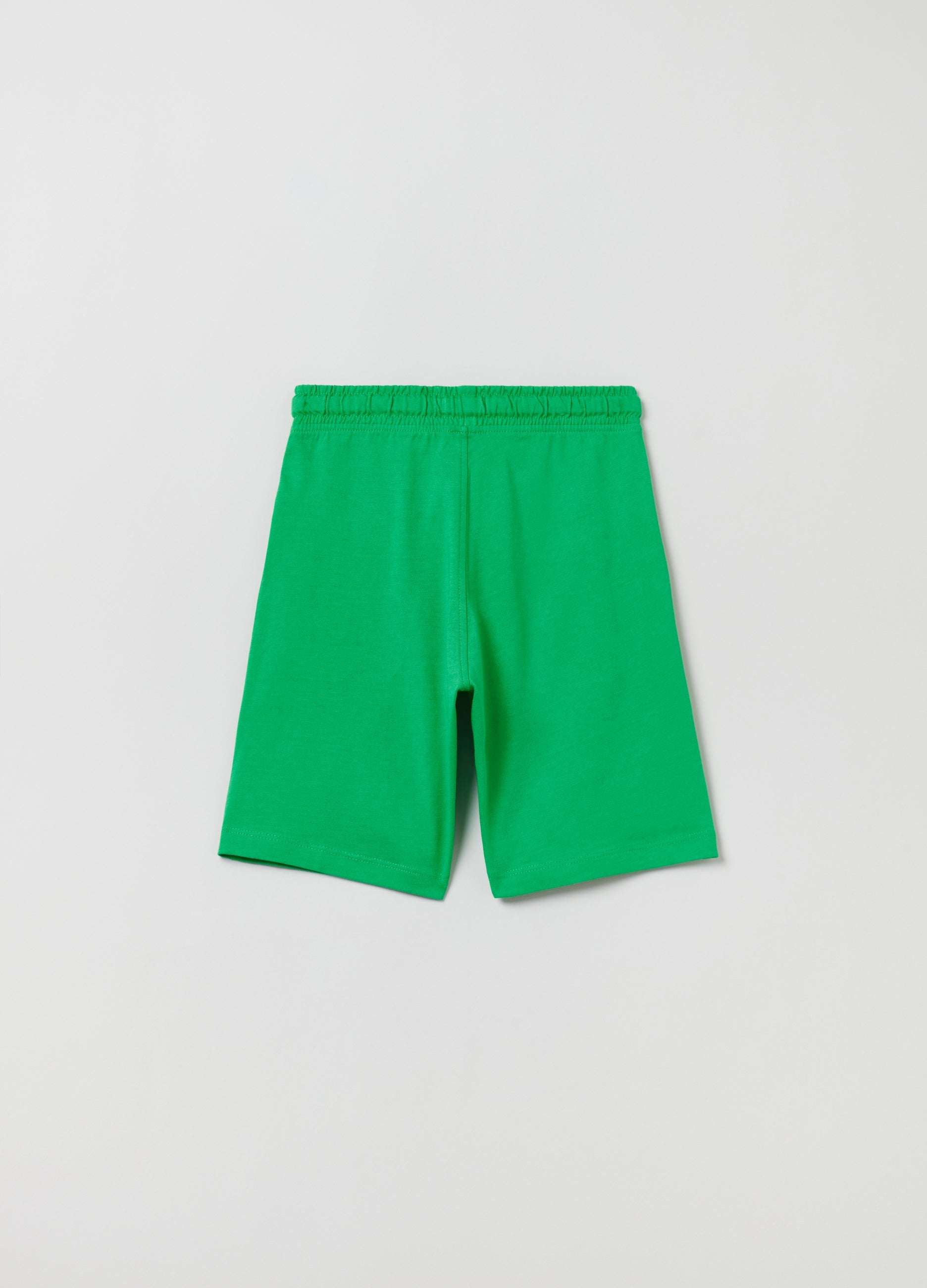 Ovs Bermuda Joggers With Palm Print