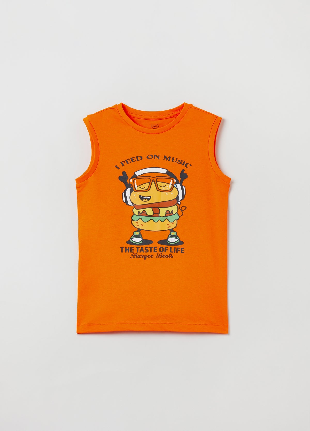 Cotton Racerback Vest With Print