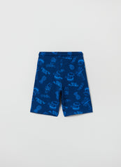 Ovs Bermuda Joggers With Crocodile Print