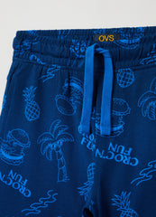 Ovs Bermuda Joggers With Crocodile Print
