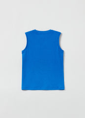 Ovs Racerback Vest With Round Neck And Print