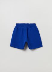 Ovs Cotton Shorts With Smock Stitch
