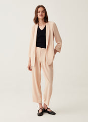 Cigarette Trousers In Fluid Fabric