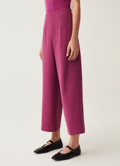 Ankle-Fit Stretch Trousers