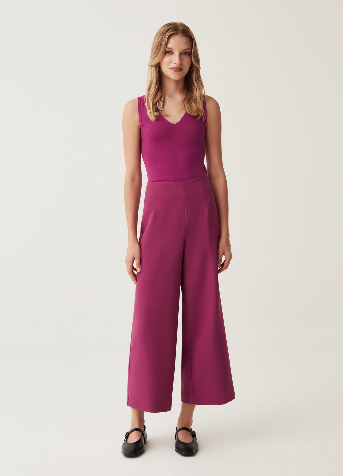 Ankle-Fit Stretch Trousers