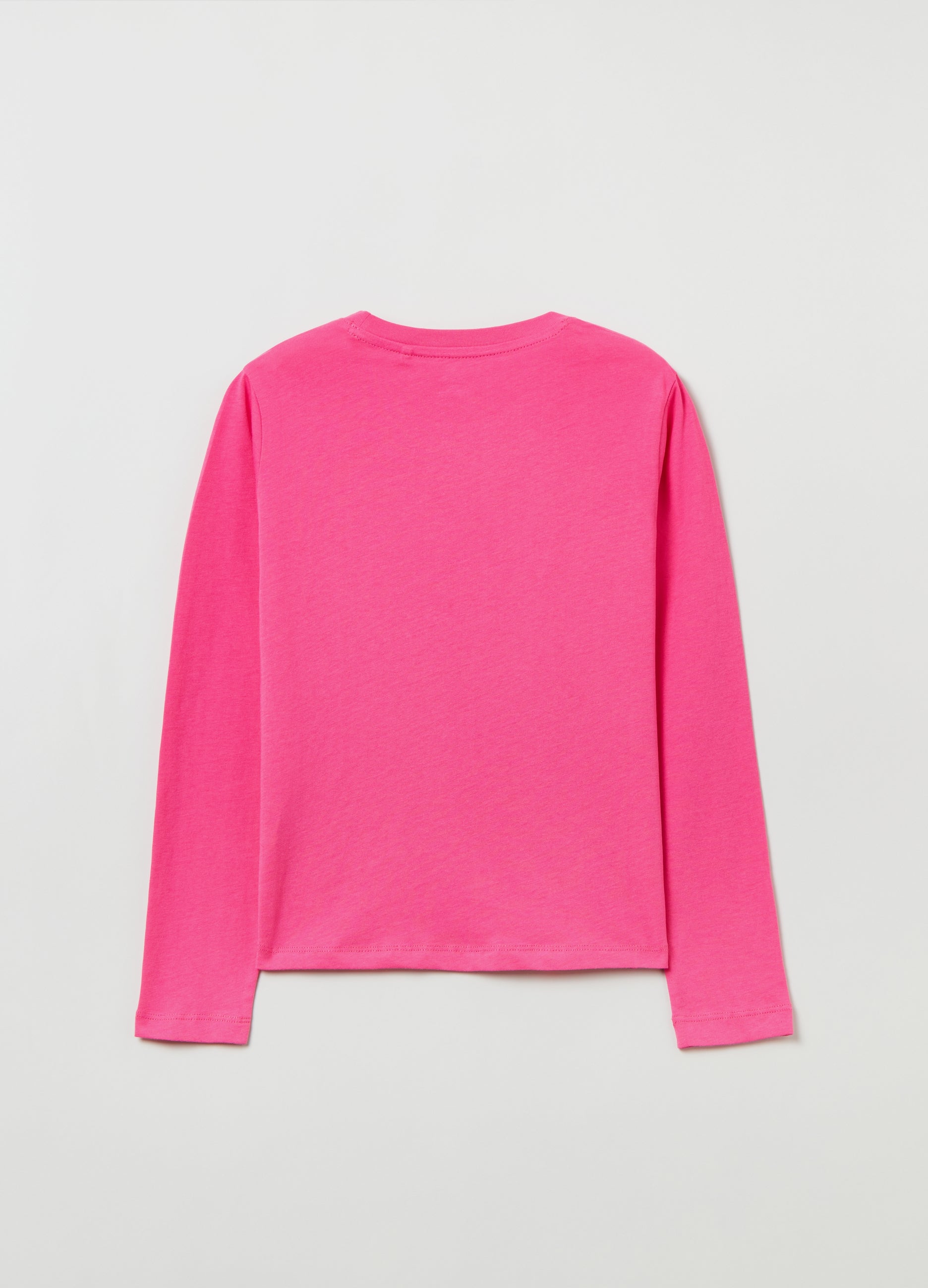 Ovs Cotton T-Shirt With Long Sleeves