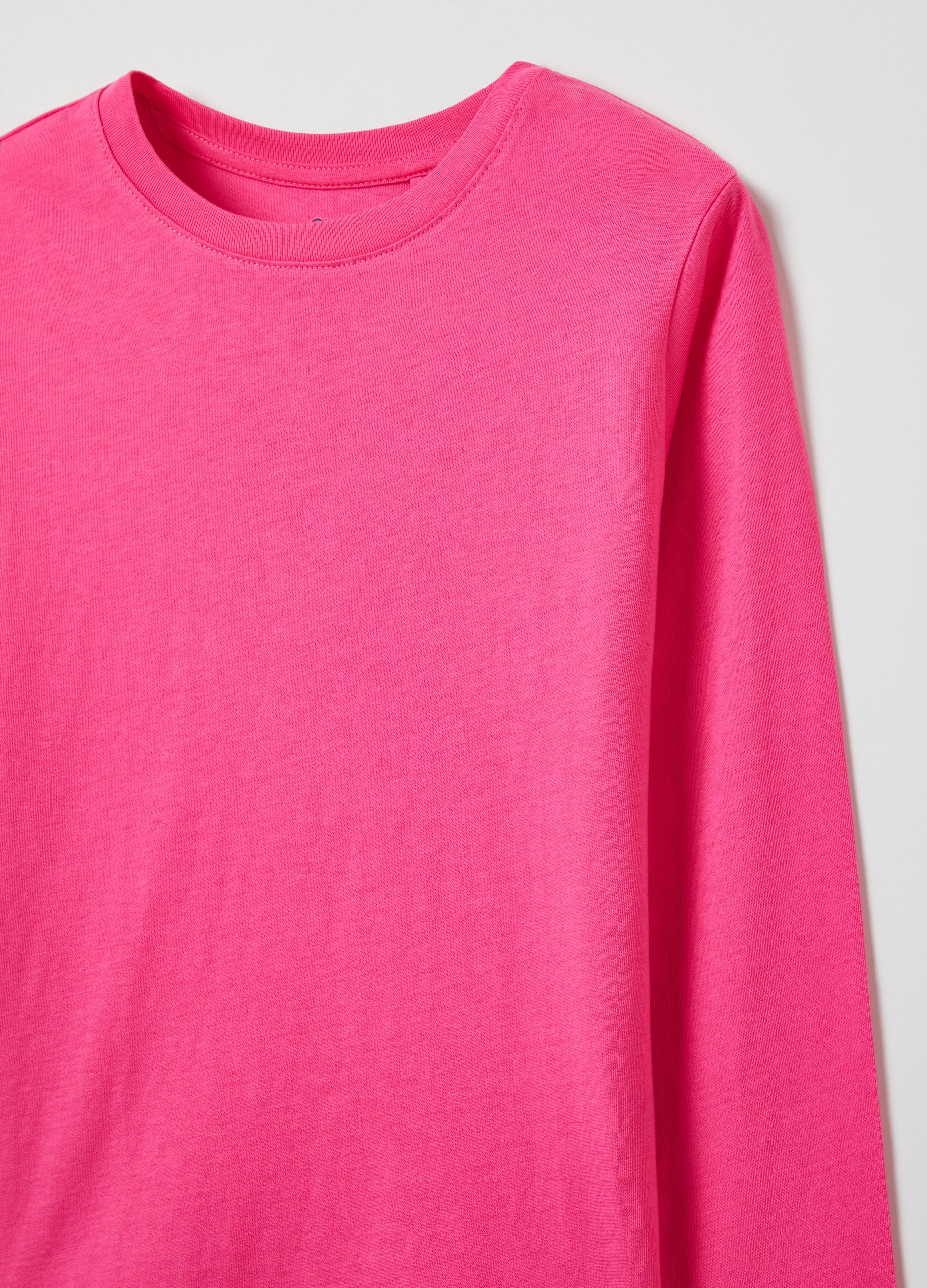 Ovs Cotton T-Shirt With Long Sleeves