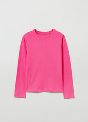 Ovs Cotton T-Shirt With Long Sleeves