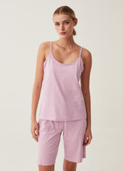 Pyjama Top With Polka Dot Pattern