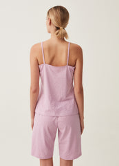 Pyjama Top With Polka Dot Pattern