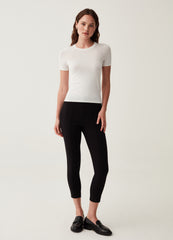 Cropped Stretch Leggings