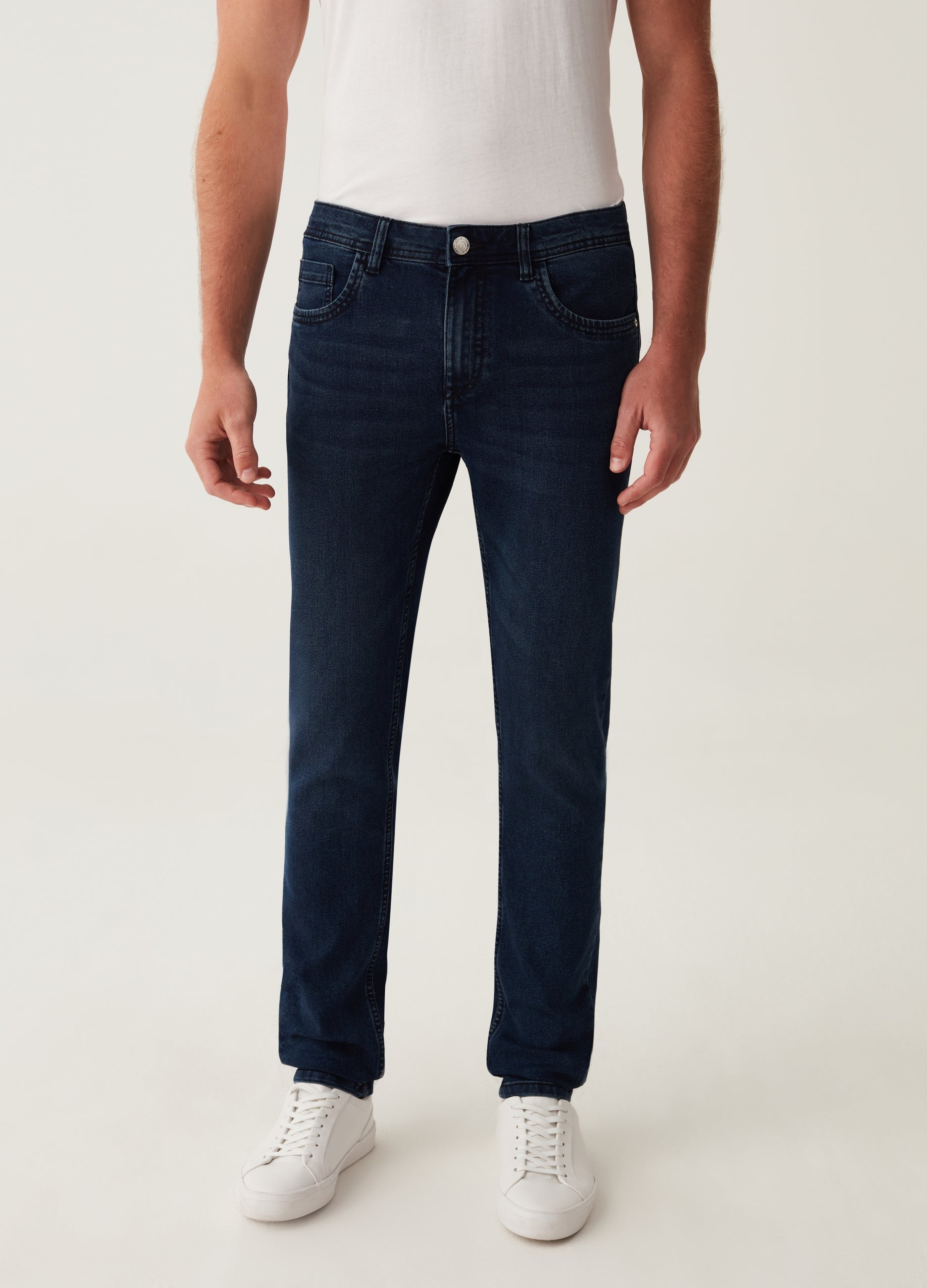 Ovs Super-Skinny-Fit Jeans With Five Pockets