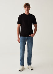 COTTON T-SHIRT WITH ROUND NECK