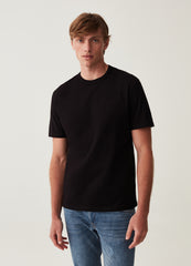 COTTON T-SHIRT WITH ROUND NECK
