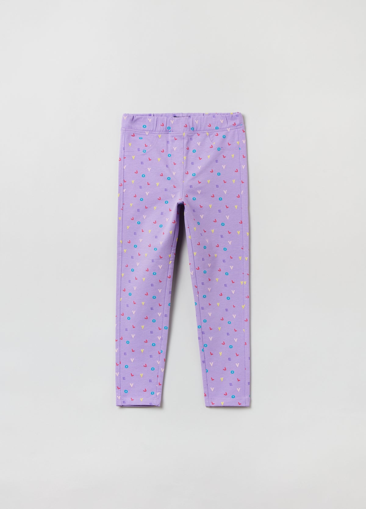 Ovs Treggings In Stretch Cotton With Print