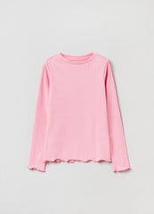 Ovs T-Shirt With Long Ribbed Sleeves