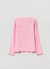 Ovs T-Shirt With Long Ribbed Sleeves