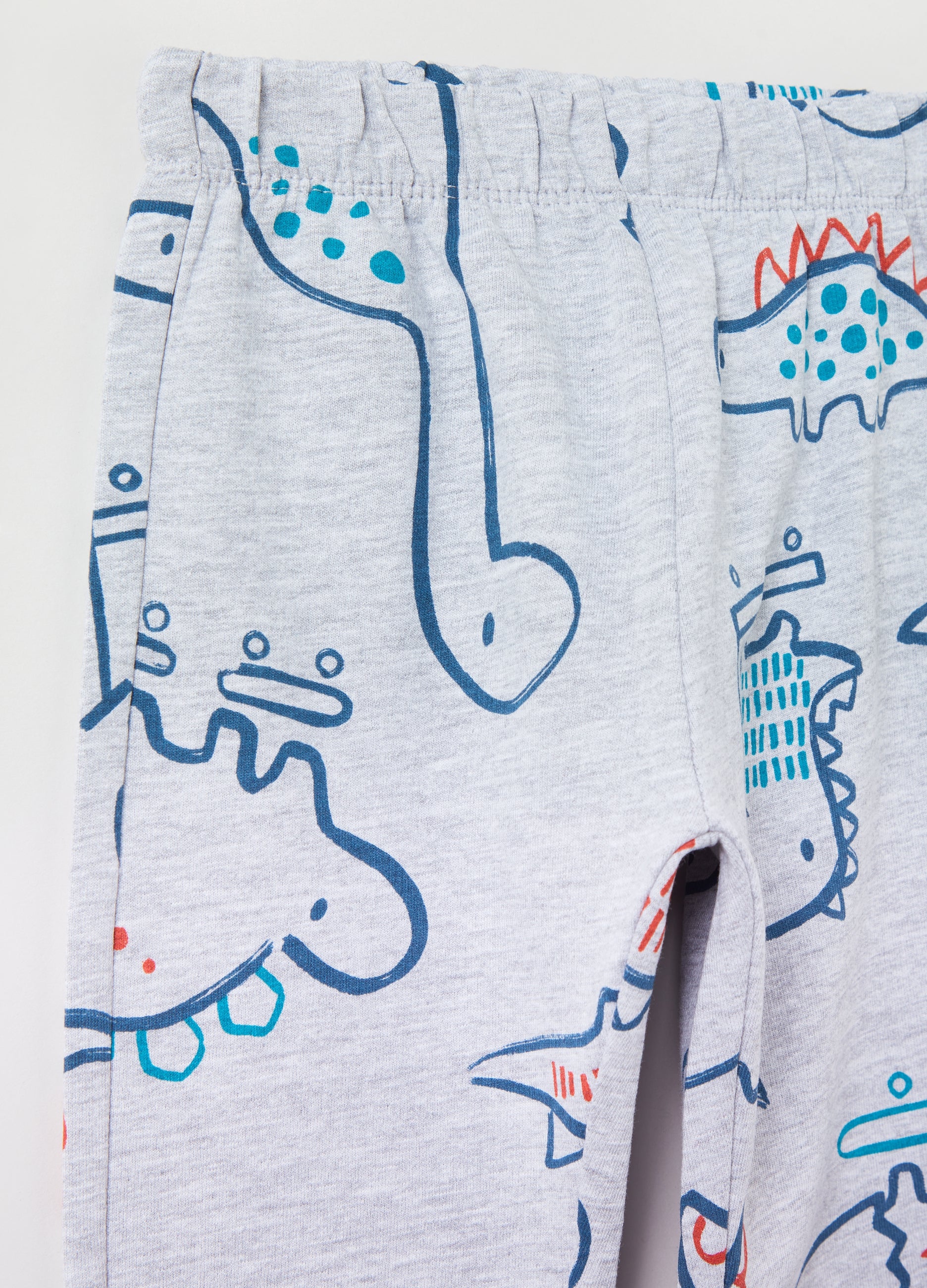 Ovs Fleece Joggers With Print