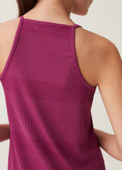 Short Stretch Dress With Flat Ribbing