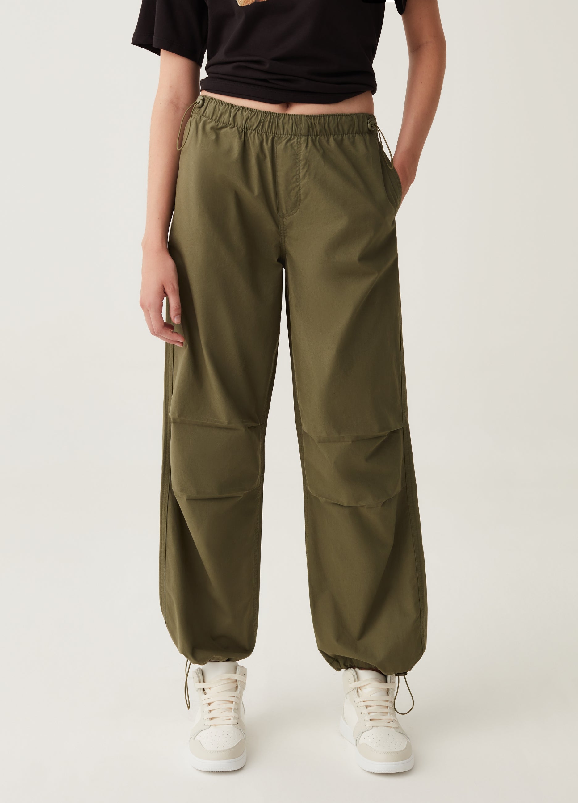 Cotton Parachute Trousers