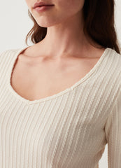 T-Shirt With Braided Design