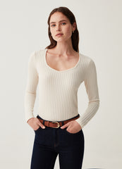 T-Shirt With Braided Design