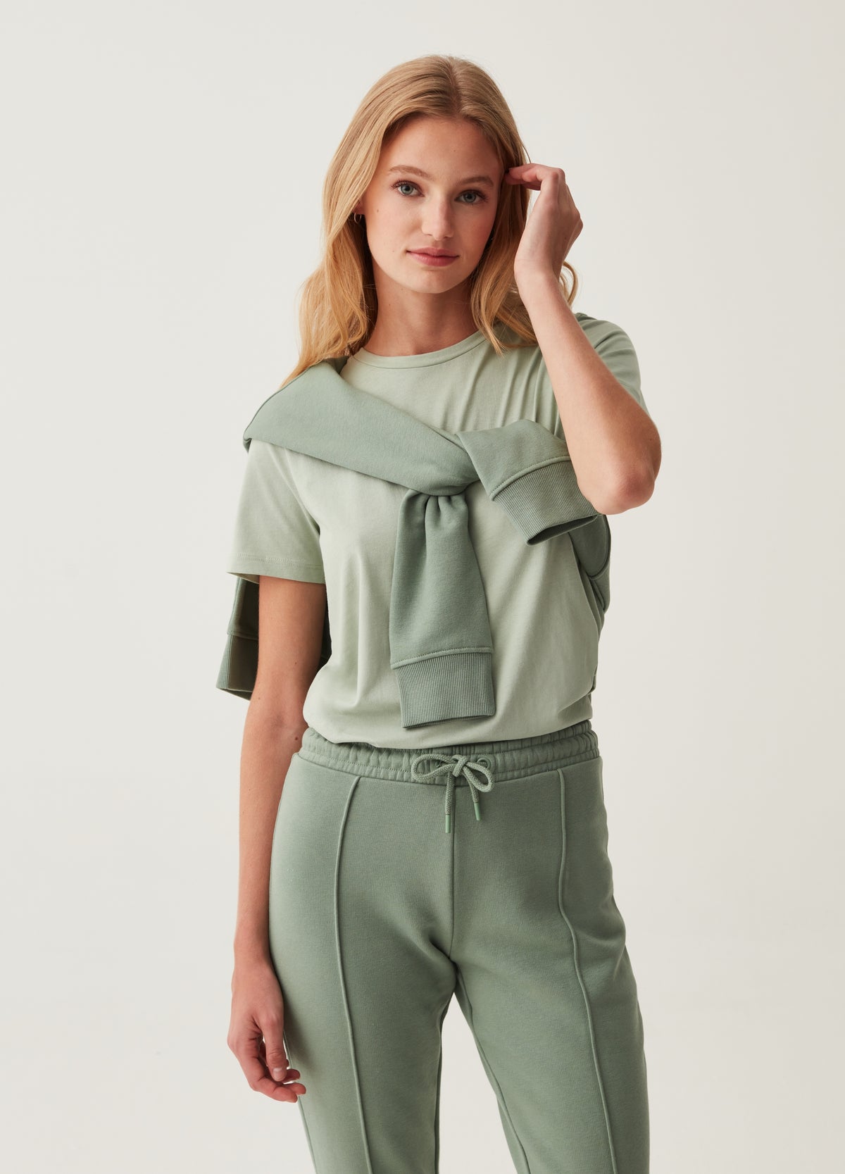 Cotton T-Shirt With Round Neck