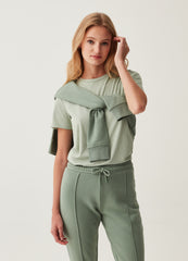Cotton T-Shirt With Round Neck