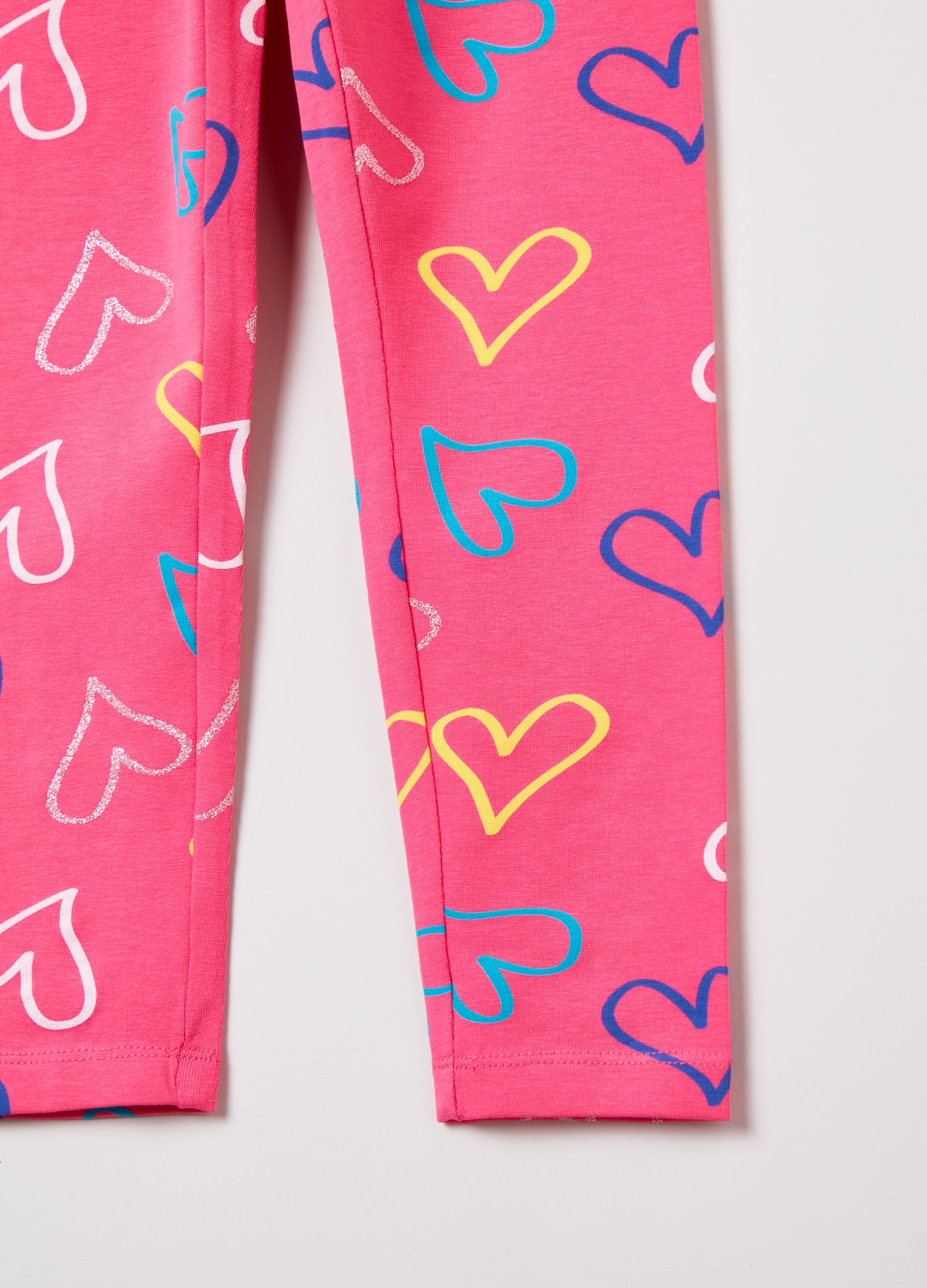 Ovs Stretch Cotton Glitter Leggings
