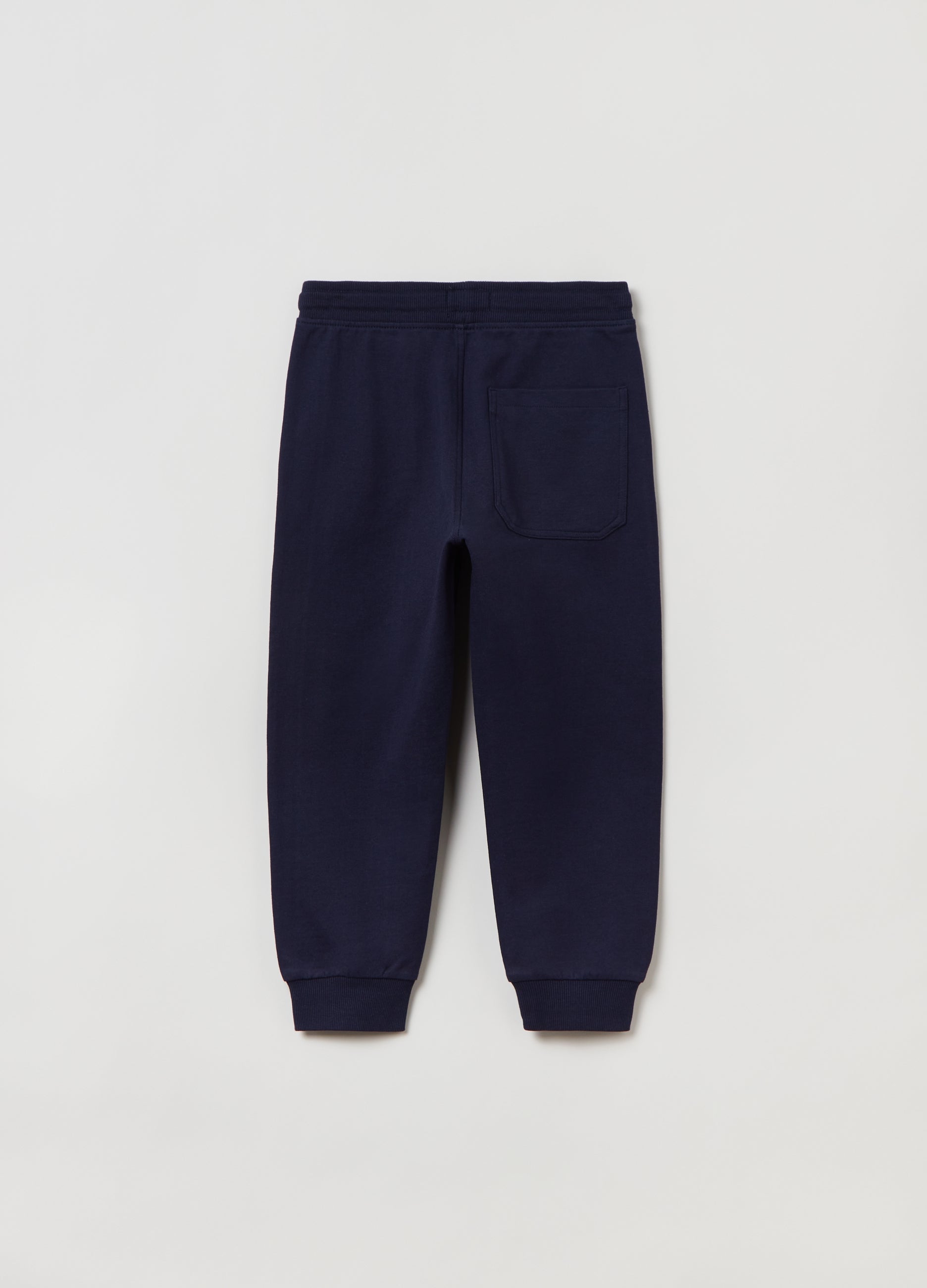 Ovs Fleece Joggers With Drawstring And Print