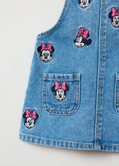 Pinafore With Minnie Mouse Embroidery