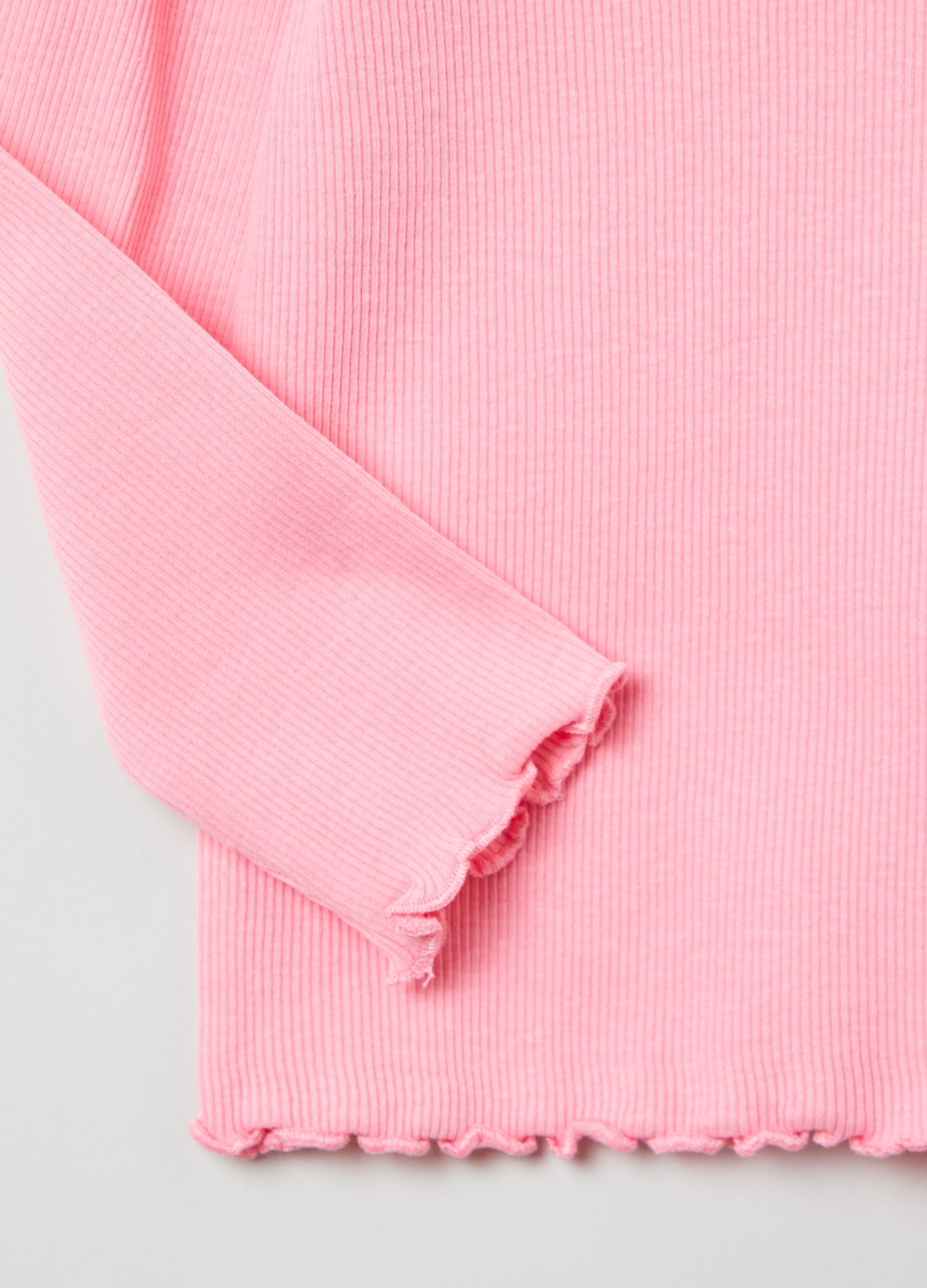 Ovs Long-Sleeved T-Shirt With Wavy Trims