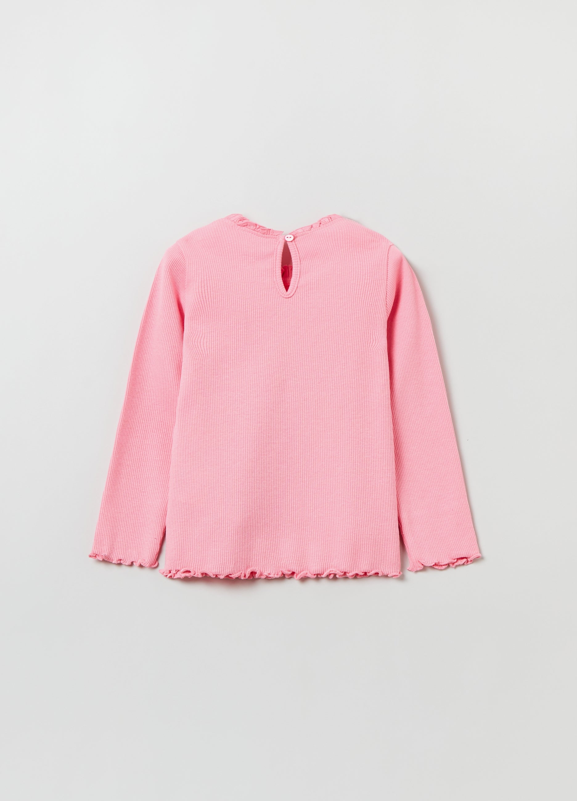 Ovs Long-Sleeved T-Shirt With Wavy Trims