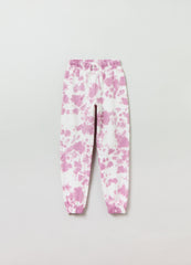 Ovs Cotton Joggers With Tie Dye Print
