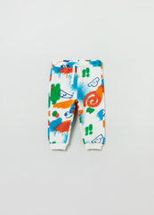 Ovs Fleece Joggers With Drawstring And Print