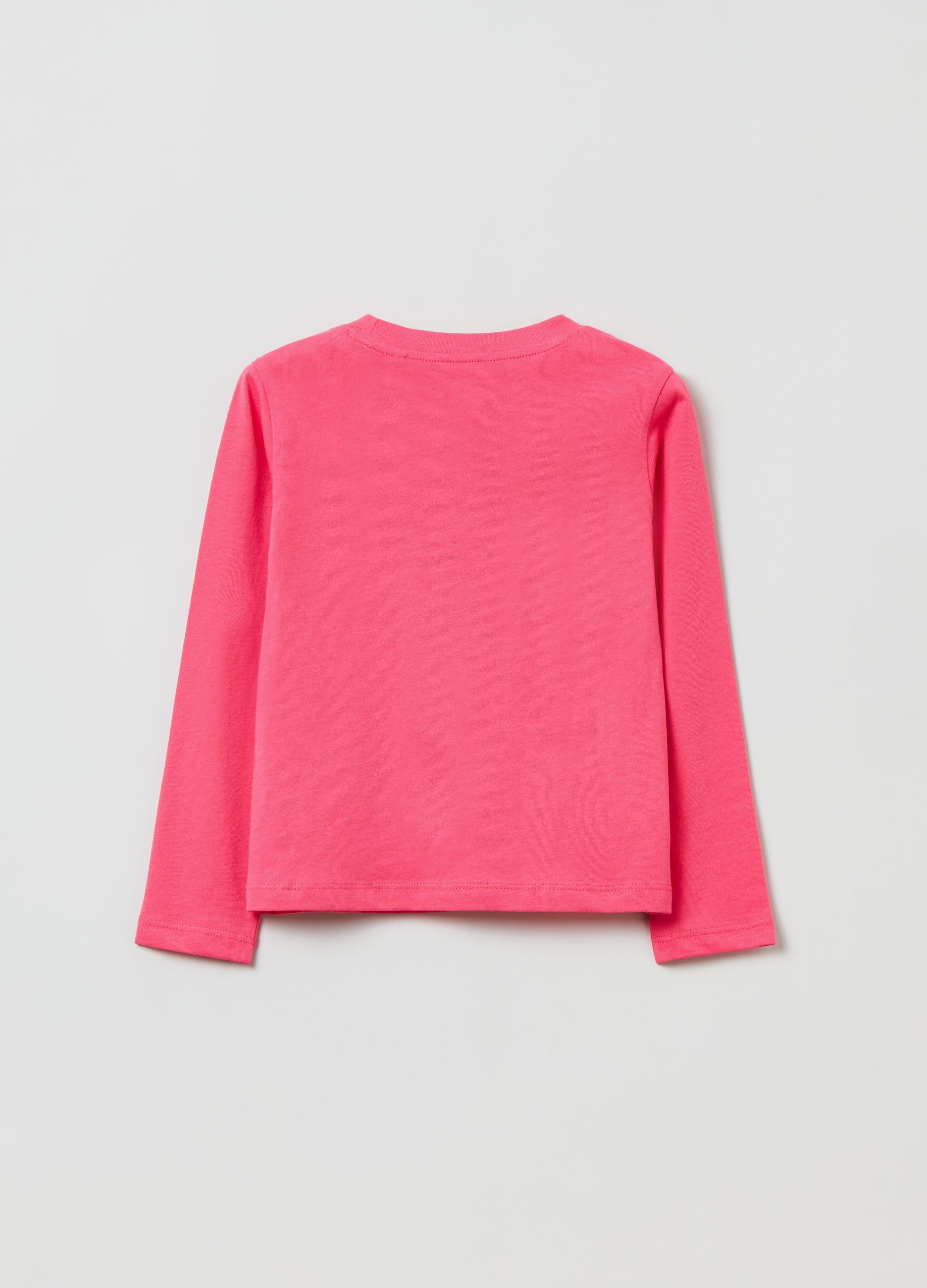 Ovs Cotton T-Shirt With Long Sleeves