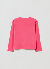 Ovs Cotton T-Shirt With Long Sleeves