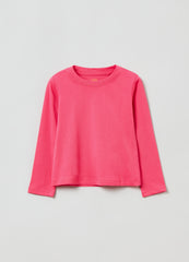 Ovs Cotton T-Shirt With Long Sleeves