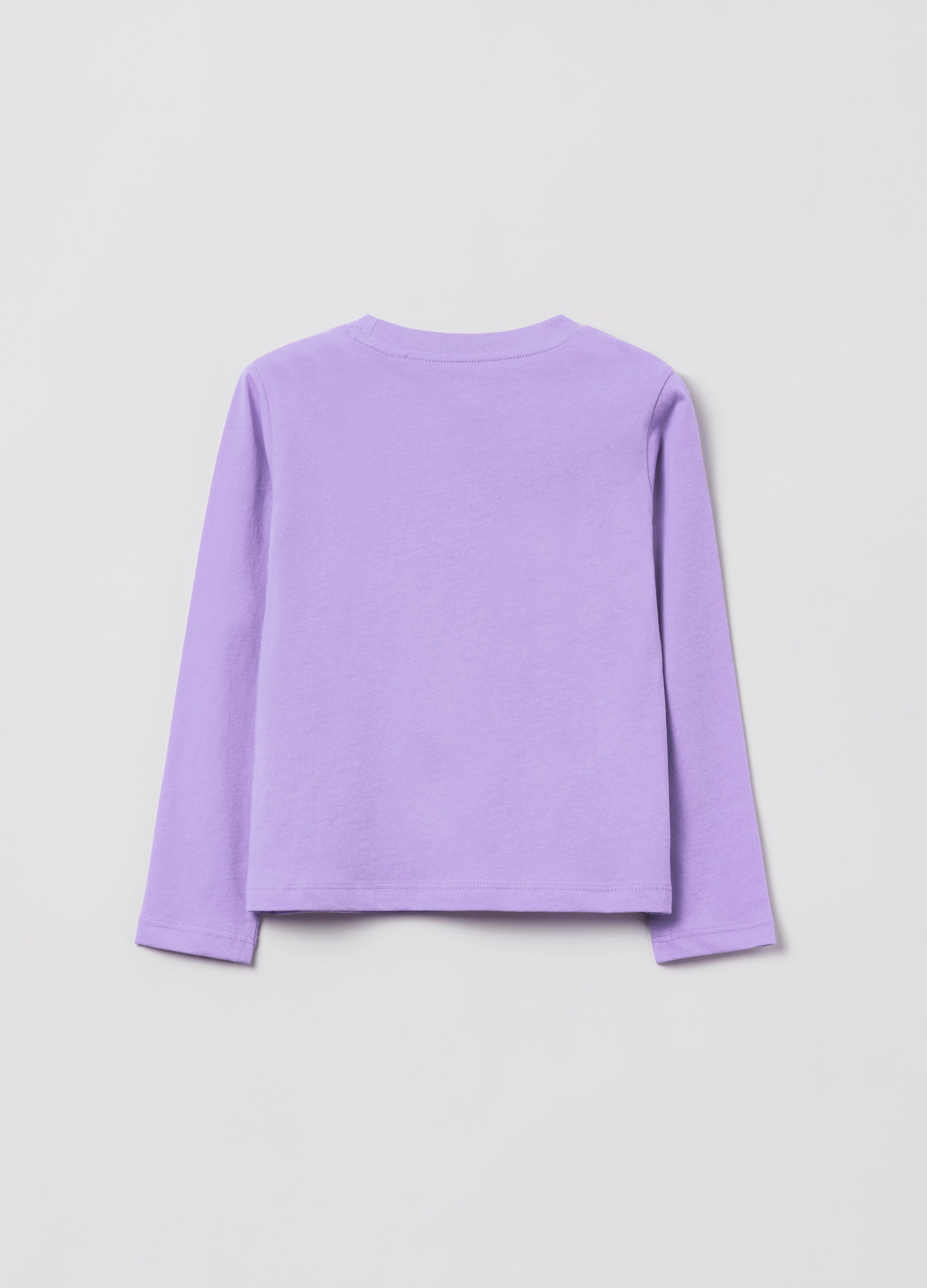Ovs Cotton T-Shirt With Long Sleeves