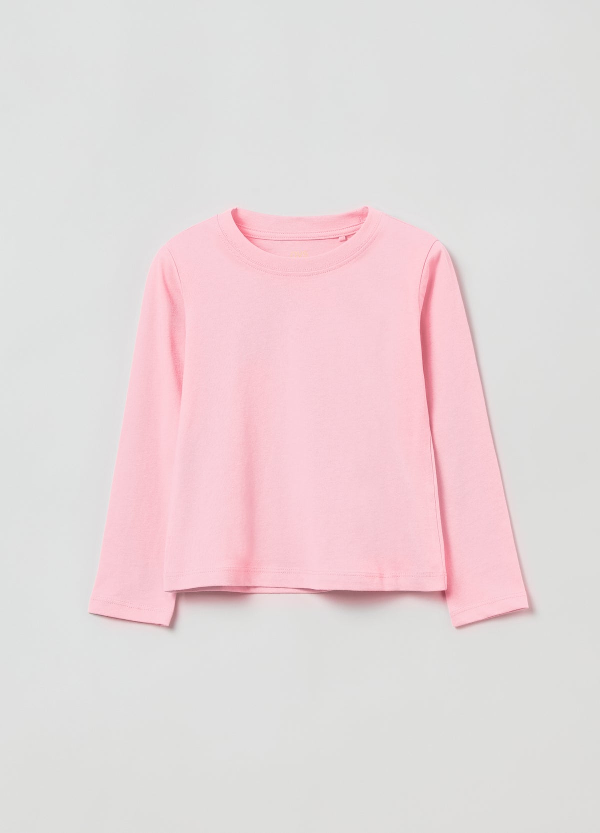 Ovs Cotton T-Shirt With Long Sleeves