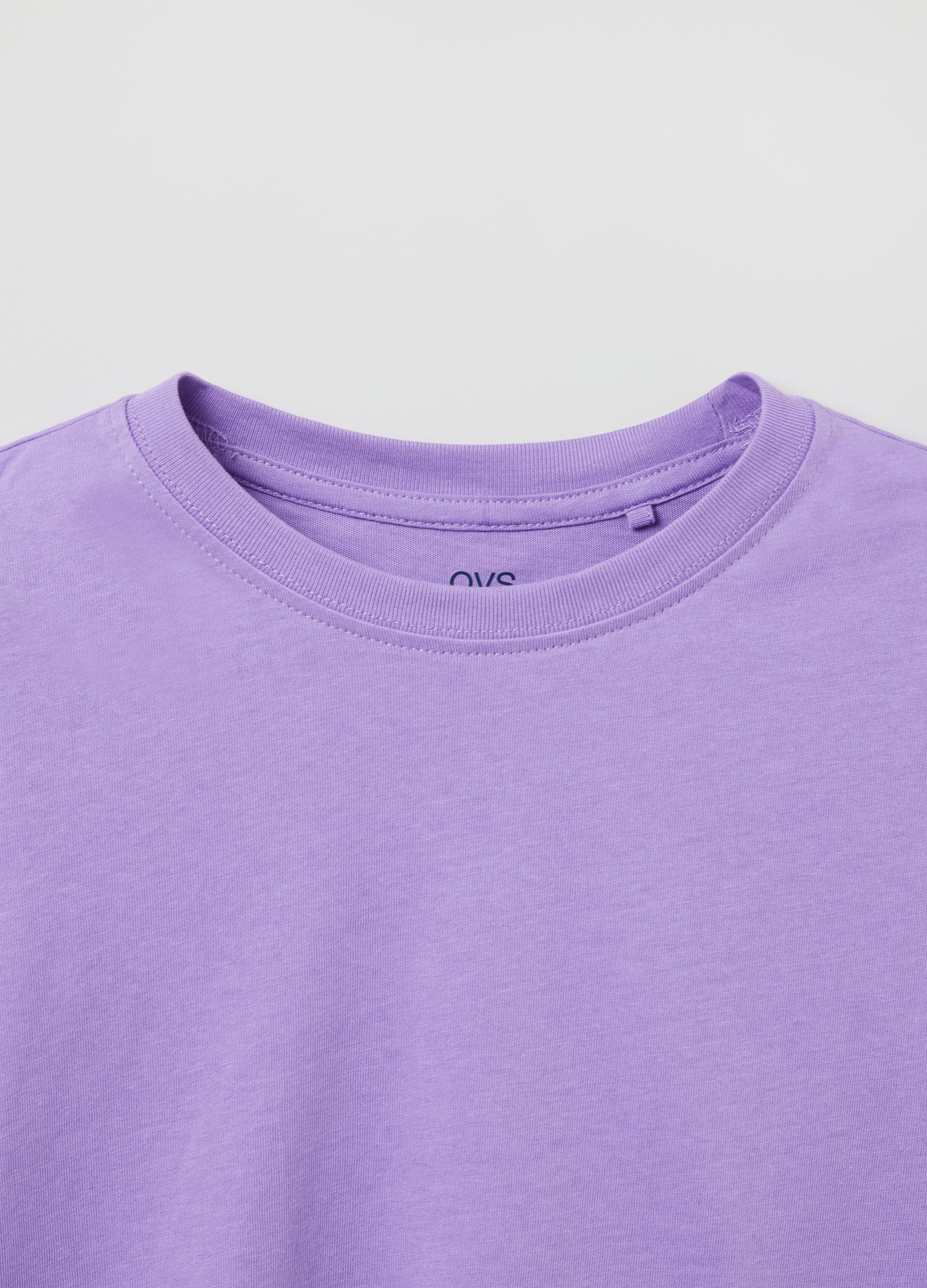 Ovs Cotton T-Shirt With Long Sleeves