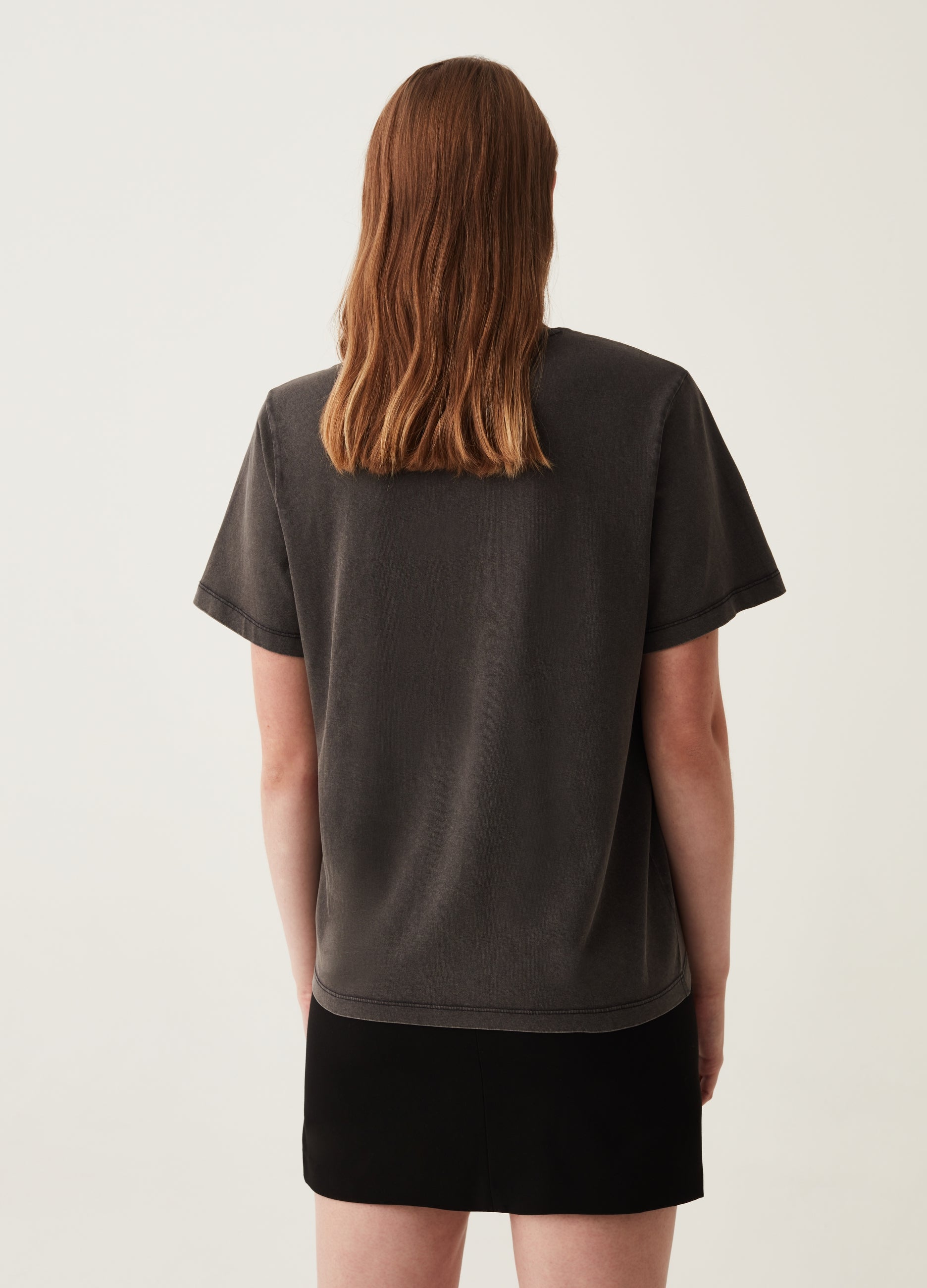 Cotton T-Shirt With Round Neck