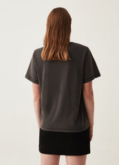 Cotton T-Shirt With Round Neck