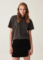 Cotton T-Shirt With Round Neck