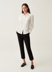 Ovs Shirt In Viscose With Pocket