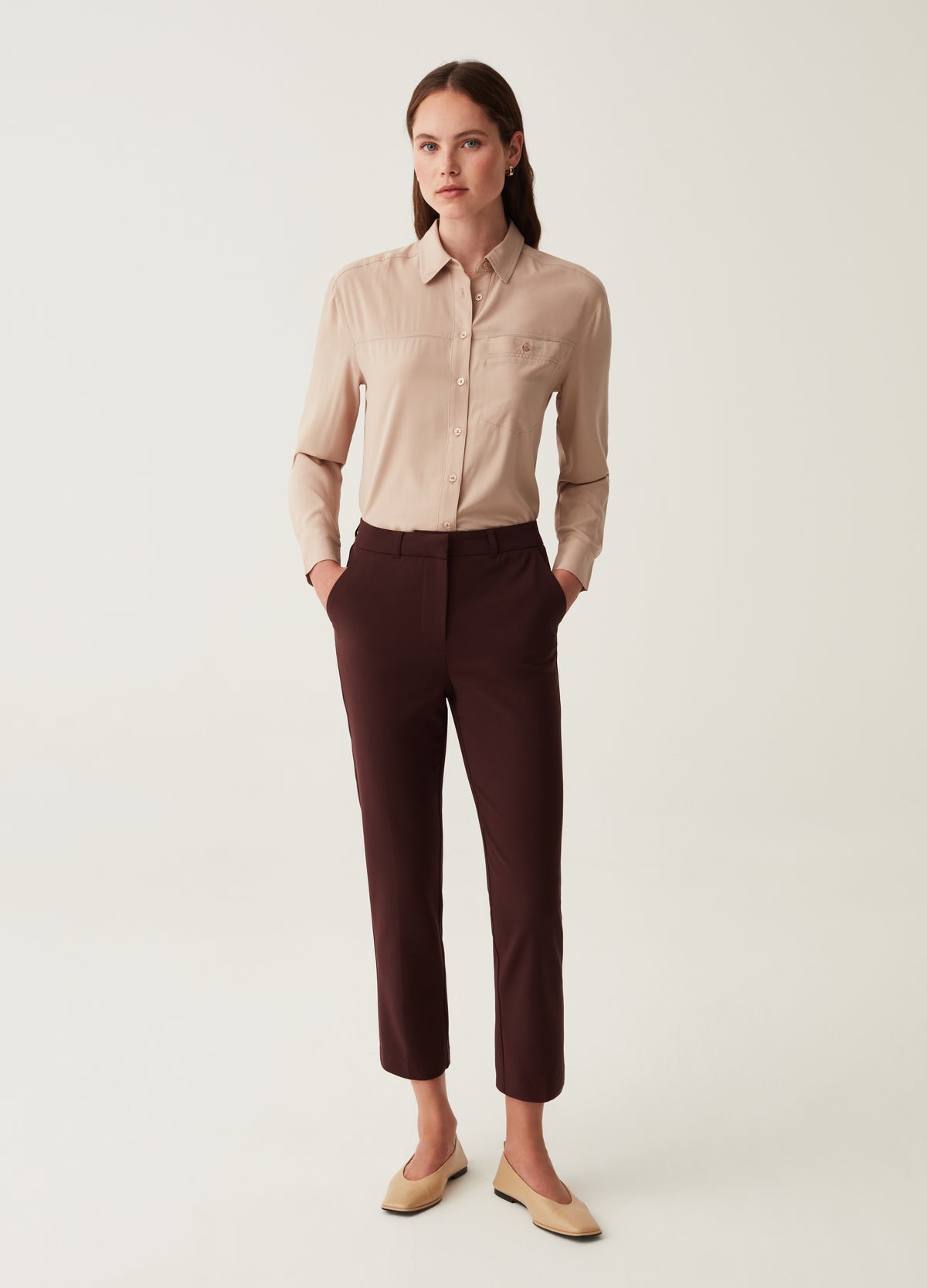 Shirt In Viscose With Pocket