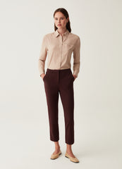 Shirt In Viscose With Pocket